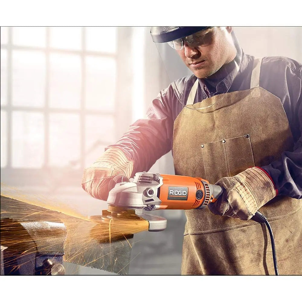 Open Box -  RIDGID R10202 15 Amp Corded 7 in. Twist Handle Angle Grinder RIDGIDBullseye Deals