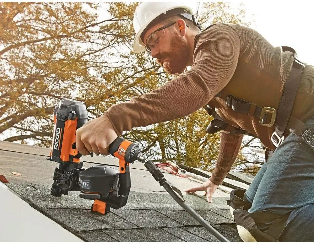 Open Box -  RIDGID R175RNF 15 Degree 1-3/4 in. Coil Roofing Nailer RIDGIDBullseye Deals