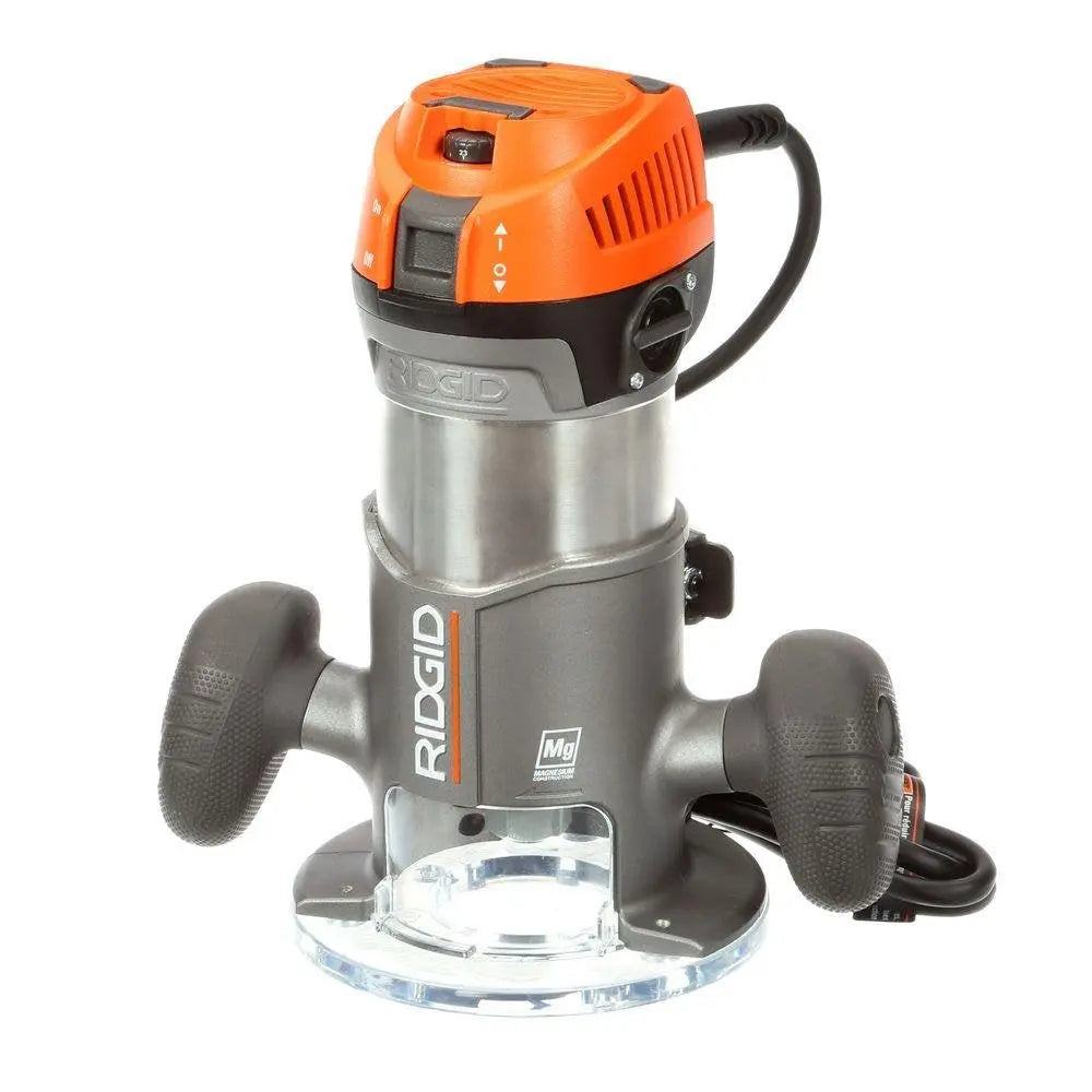 Open Box -  RIDGID R22002 2 HP 1/2 in. Corded Fixed Base Router RIDGIDBullseye Deals