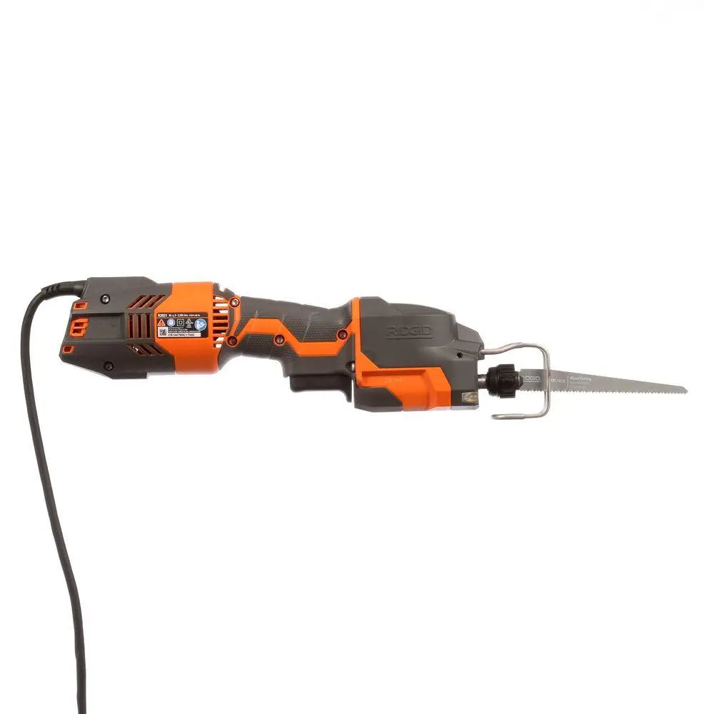 Open Box -  RIDGID R3031 Thru Cool 6 Amp 1-Handed Orbital Reciprocating Saw Kit RIDGIDBullseye Deals