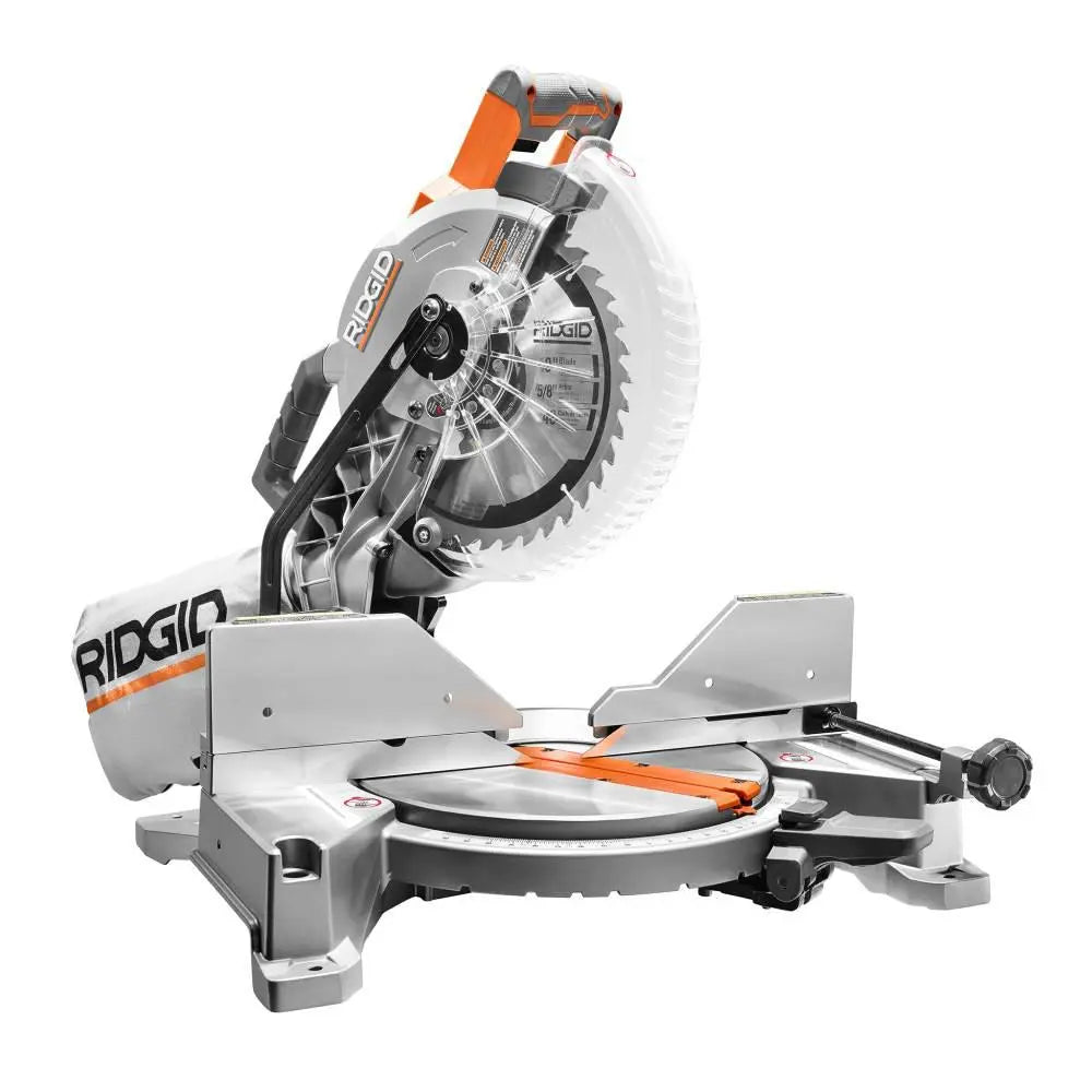 Open Box -  RIDGID R4113 15 Amp 10 in. Dual Miter Saw with LED Cut Line Indicator RIDGIDBullseye Deals