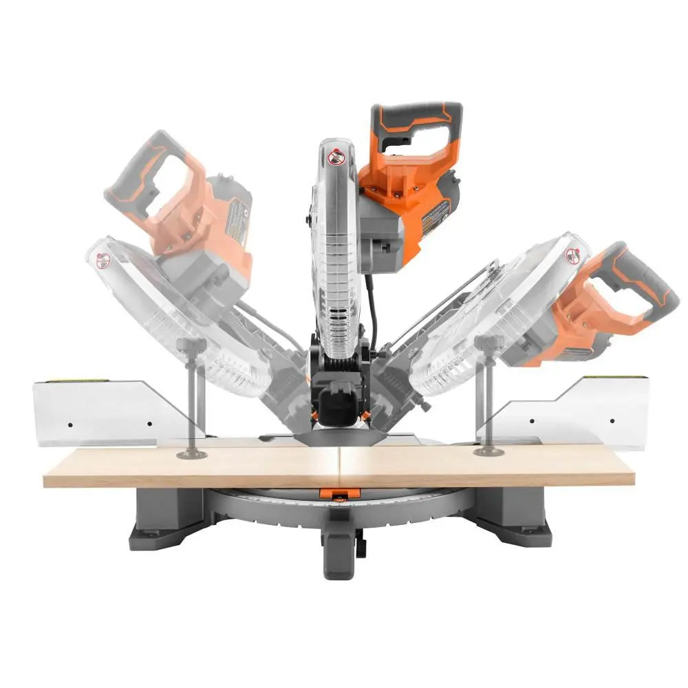 Open Box -  RIDGID R4123 15 Amp Corded 12 in. Dual Bevel Miter Saw with LED RIDGIDBullseye Deals
