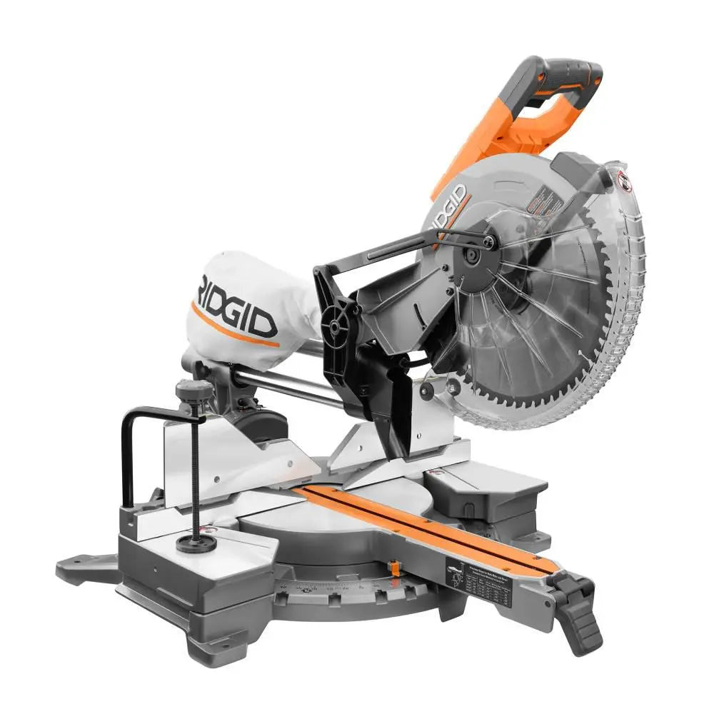 Open Box -  RIDGID R4222 15 Amp Corded 12 in. Dual Bevel Sliding Miter Saw RIDGIDBullseye Deals