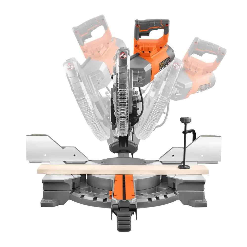Open Box -  RIDGID R4222 15 Amp Corded 12 in. Dual Bevel Sliding Miter Saw RIDGIDBullseye Deals