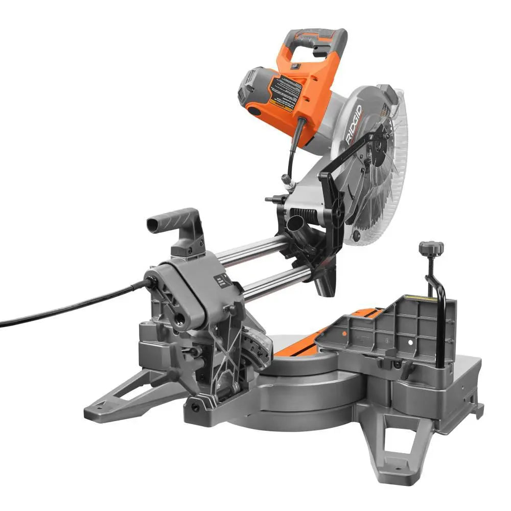Open Box -  RIDGID R4222 15 Amp Corded 12 in. Dual Bevel Sliding Miter Saw RIDGIDBullseye Deals