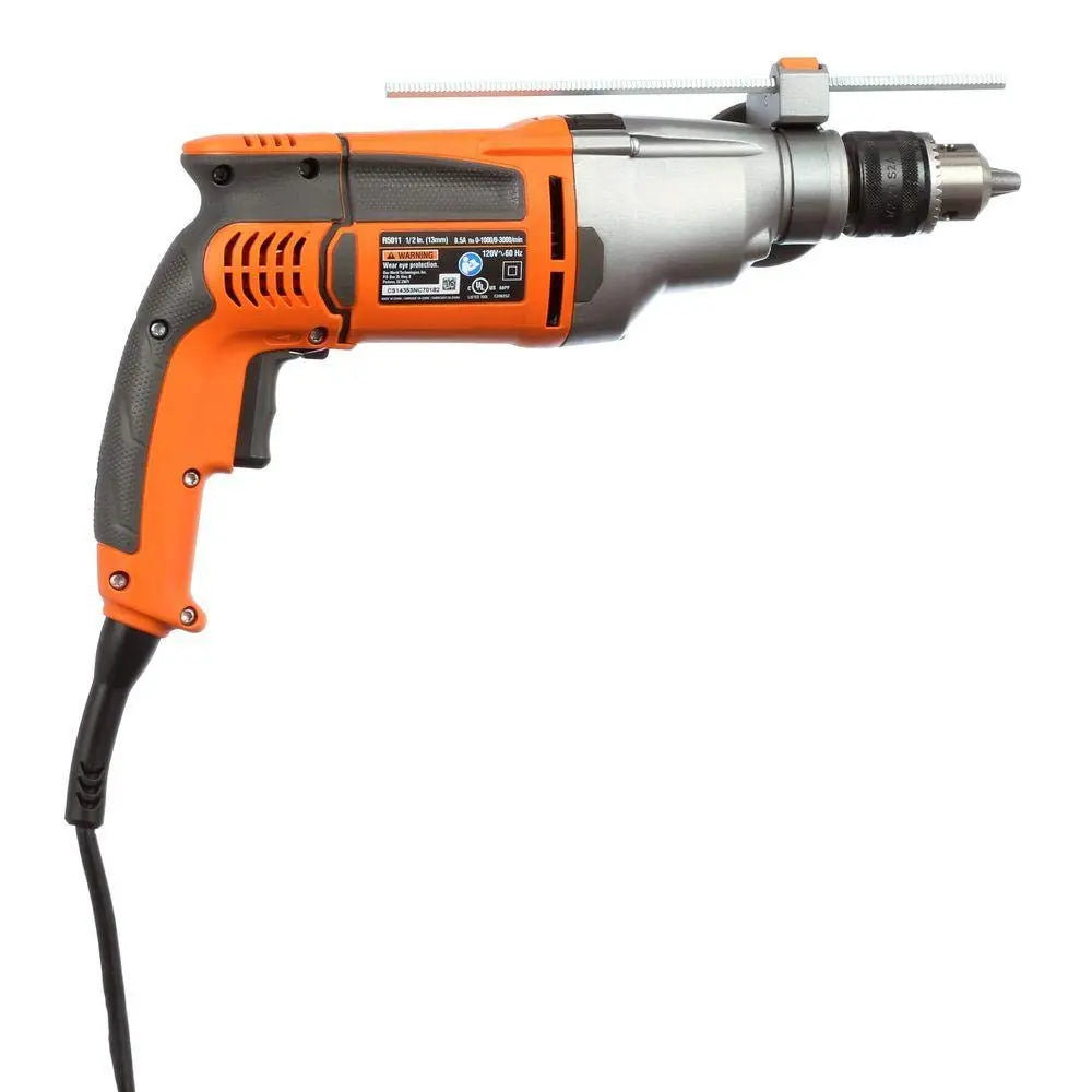 Open Box -  RIDGID R50111 8.5-Amp 1/2 in. Heavy Duty Hammer Drill RIDGIDBullseye Deals
