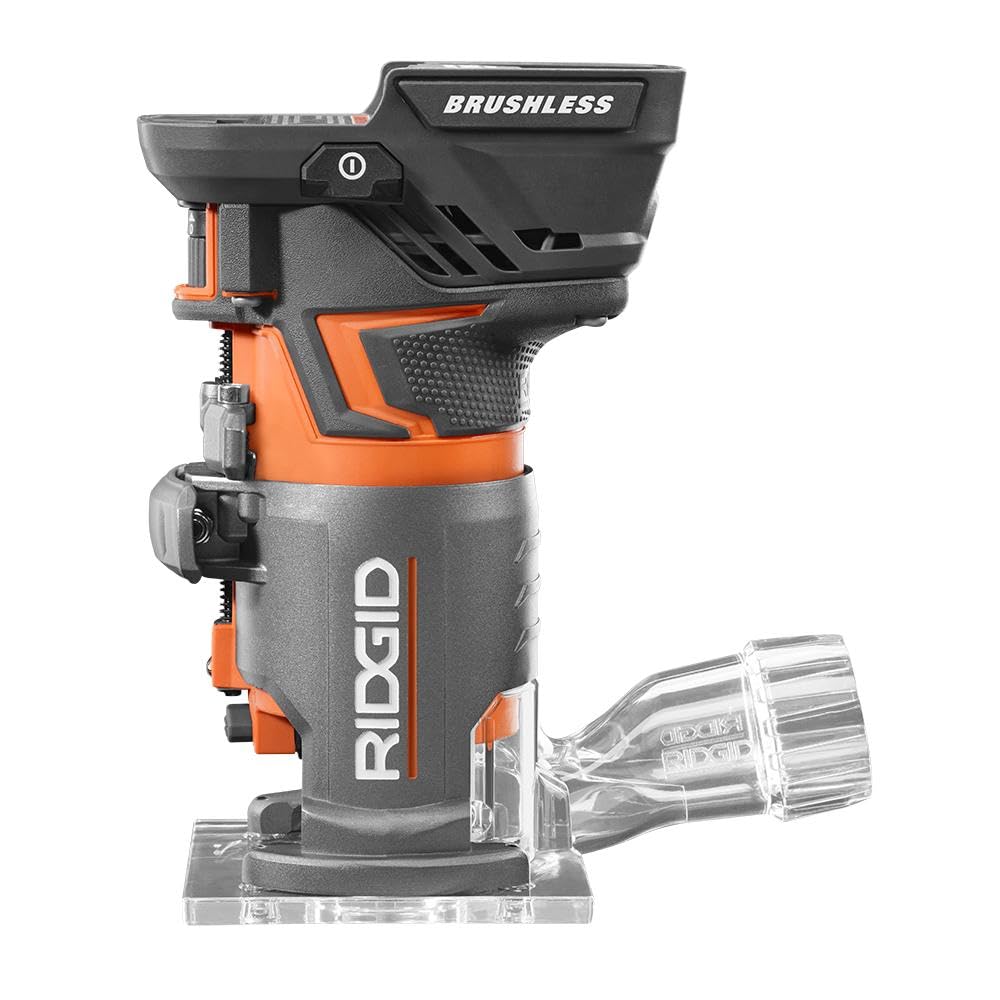 Open Box -  RIDGID R860443B 18-Volt OCTANE Cordless Brushless Compact Fixed Base Router RIDGID