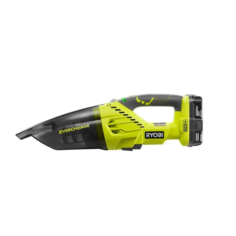 Open Box -  RYOBI 18-Volt ONE+ Lithium-Ion Cordless EVERCHARGE Hand Vacuum Kit - Secondipity