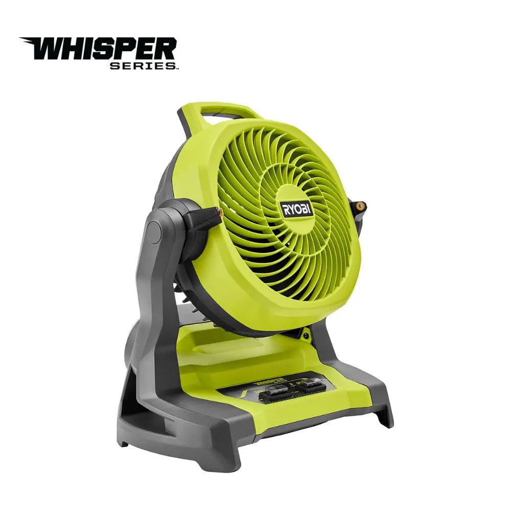 Open Box -  RYOBI 18V ONE+ Cordless 7-1/2 in. Bucket Top Misting Fan (Tool Only) RYOBIBullseye Deals