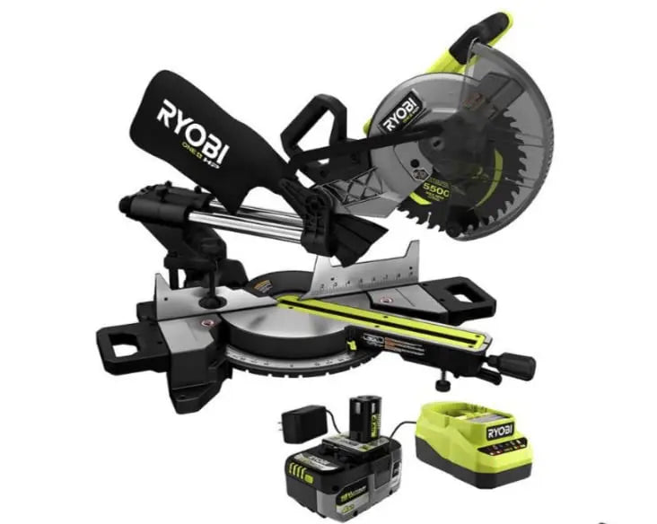 Open Box -  RYOBI 18V ONE+ HP Brushless Cordless 10-inch Mitre Saw Kit with 4.0 HP Battery and Charger RYOBIBullseye Deals