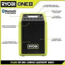 Open Box -  RYOBI 18V ONE+ Lithium-Ion Cordless Compact Radio (Tool-Only) RYOBIBullseye Deals