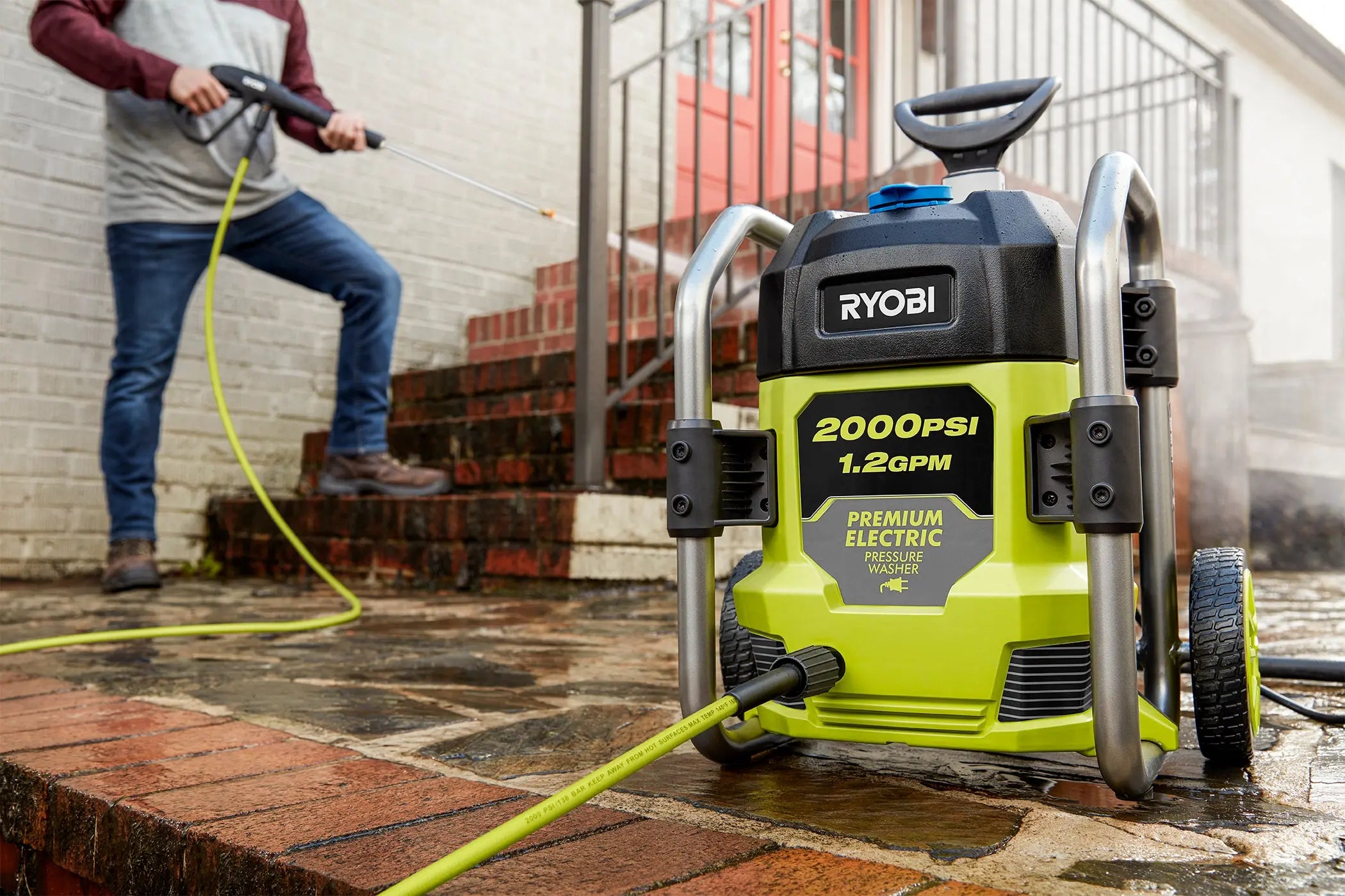 Open Box -  RYOBI 2000 PSI 1.2 GPM Cold Water Electric Pressure Washer RYOBIBullseye Deals
