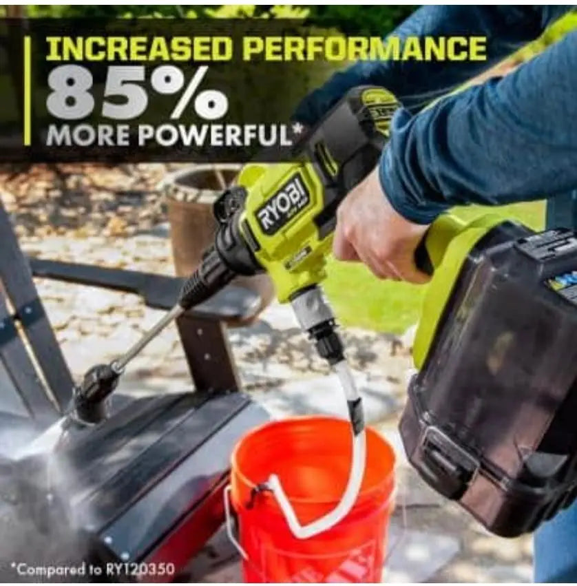 Open Box - RYOBI 40-Volt HP Brushless EZClean 600 PSI 0.7 GPM Cold Water Power Cleaner with 2.0 Ah Battery and Charger RYOBIBullseye Deals