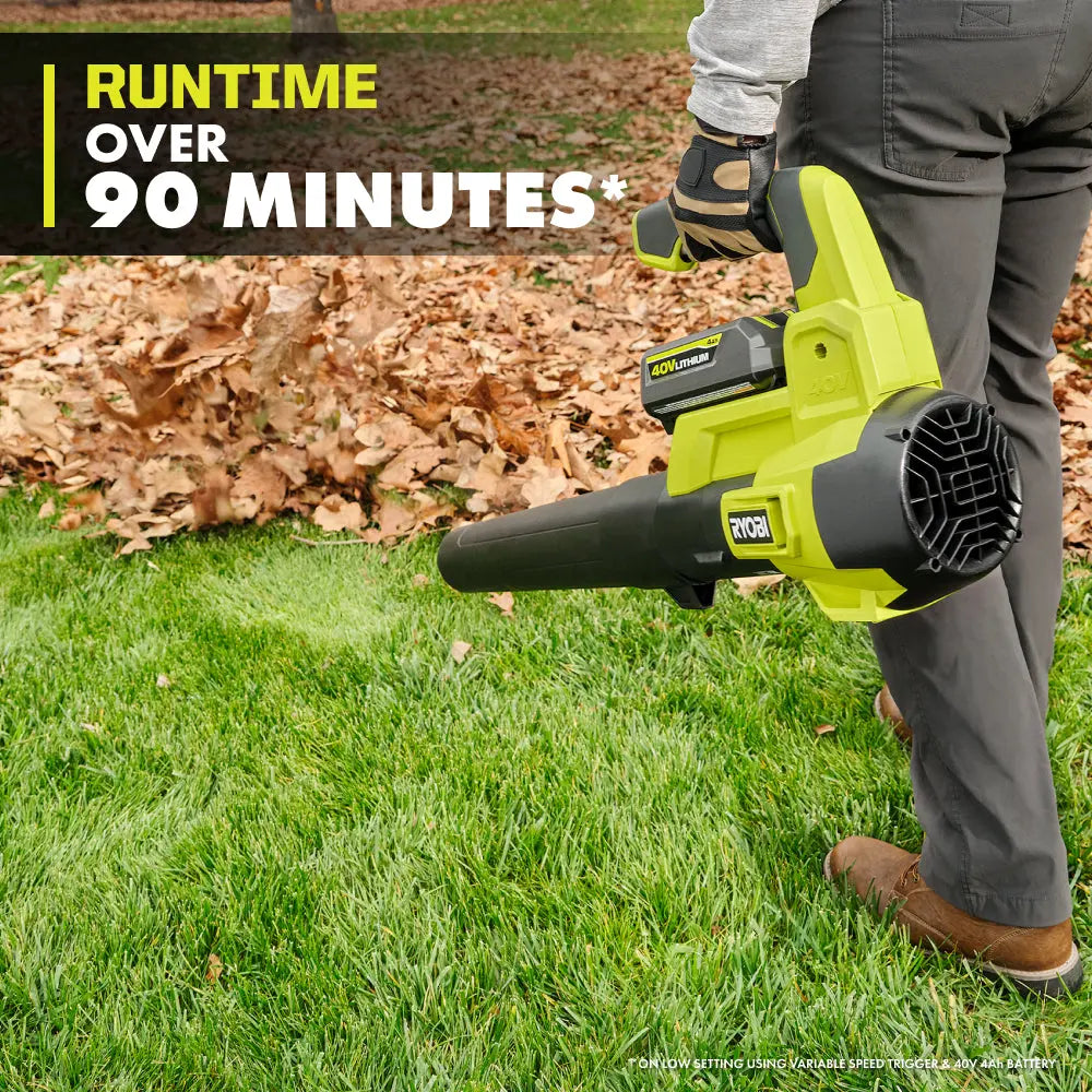 Open Box - RYOBI 40V 120 MPH 450 CFM Cordless Battery Variable-Speed Jet-Fan Blower (Tool Only) RYOBIBullseye Deals