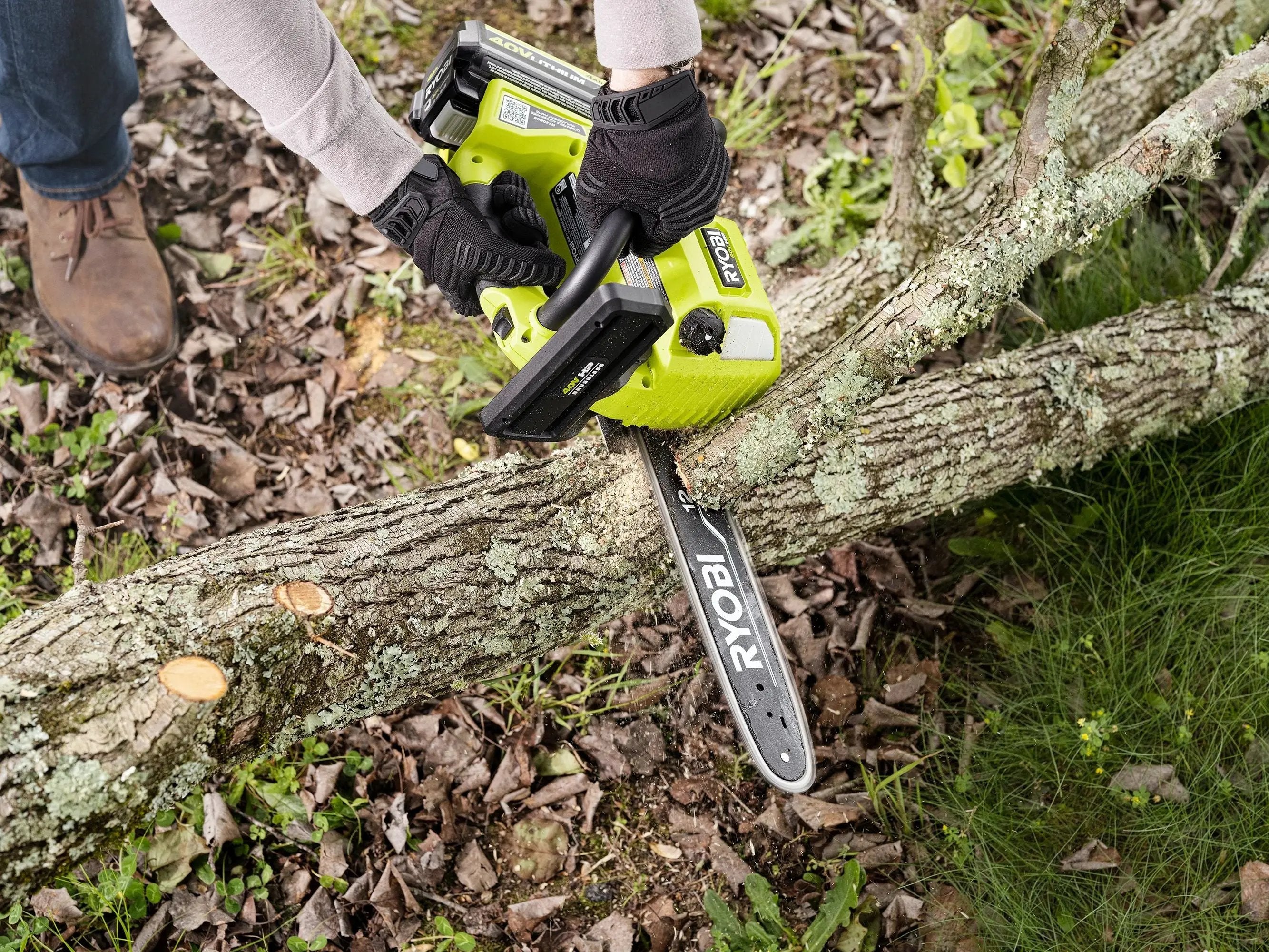 Open Box -  RYOBI 40V HP Brushless 12 in. Top Handle Electric Cordless Chainsaw (Tool Only) RYOBIBullseye Deals