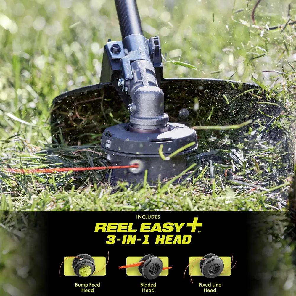 Open Box -  RYOBI 40V HP Brushless 600 CFM 155 MPH Cordless Leaf Blower and Carbon Fiber String Trimmer with 4.0 Ah Battery and Charger RYOBIBullseye Deals