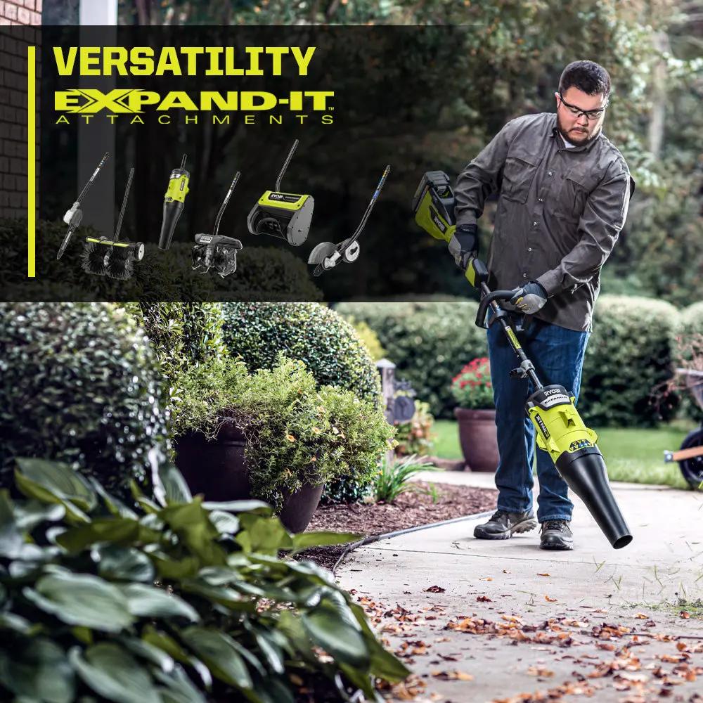 Open Box -  RYOBI 40V HP Brushless 600 CFM 155 MPH Cordless Leaf Blower and Carbon Fiber String Trimmer with 4.0 Ah Battery and Charger RYOBIBullseye Deals
