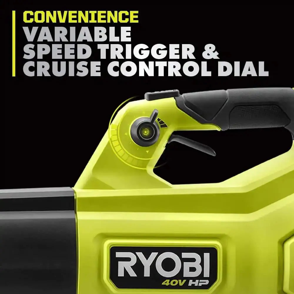 Open Box -  RYOBI 40V HP Brushless Whisper Series 160 MPH 650 CFM Cordless Battery Leaf Blower (Tool Only) RYOBIBullseye Deals