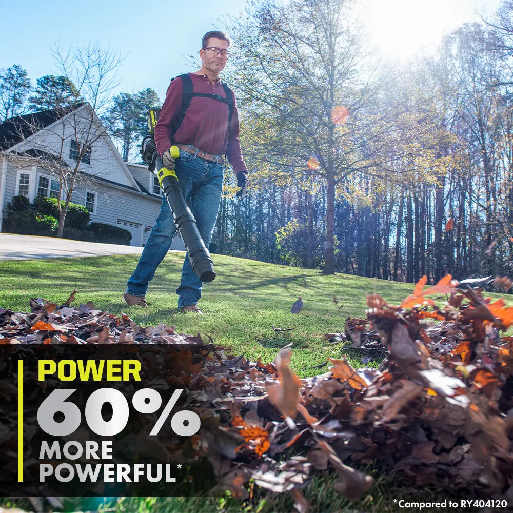 Open Box - RYOBI 40V HP Brushless Whisper Series 165 MPH 730 CFM Cordless Battery Backpack Leaf Blower w/ (2) 6.0 Ah Batteries & Charger RYOBIBullseye Deals