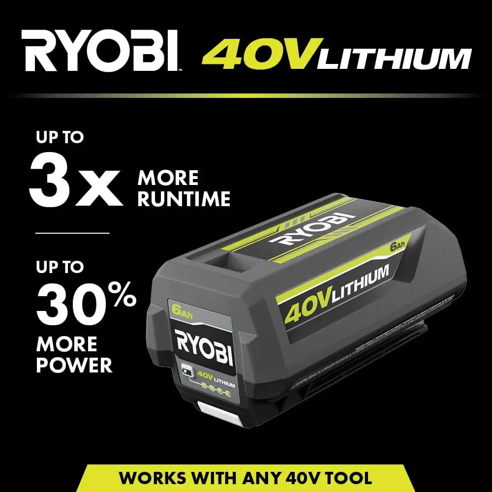 Open Box -  RYOBI 40V Lithium-Ion 6 Ah High Capacity Battery RYOBIBullseye Deals