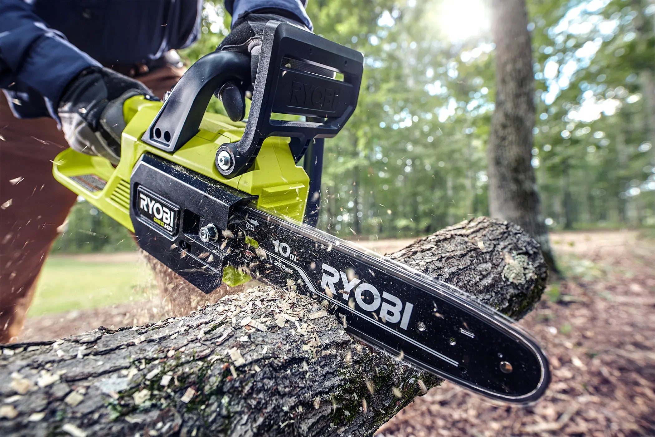 Open Box -  RYOBI ONE+ 10 in. HP 18-Volt Brushless Lithium-Ion Electric Cordless Chainsaw - 4.0 Ah Battery and Charger Included RYOBIBullseye Deals