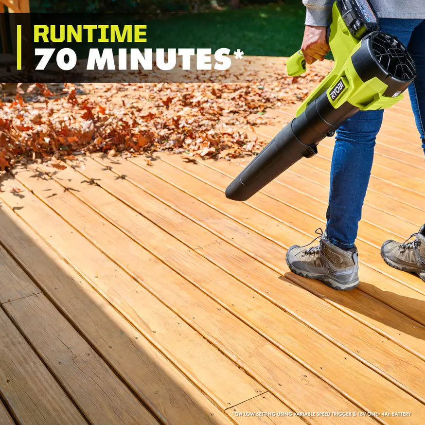 Open Box - RYOBI ONE+ 18V 100 MPH 350 CFM Cordless Battery Variable-Speed Jet Fan Leaf Blower (Tool Only) RYOBIBullseye Deals