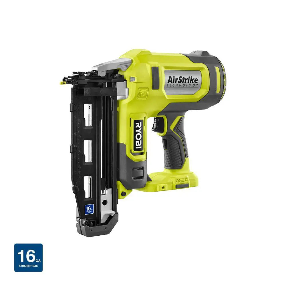 Open Box - RYOBI ONE+ 18V 16-Gauge Cordless AirStrike Finish Nailer (Tool Only) RYOBIBullseye Deals