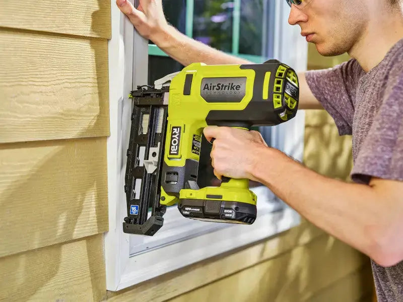 Open Box - RYOBI ONE+ 18V 16-Gauge Cordless AirStrike Finish Nailer (Tool Only) RYOBIBullseye Deals