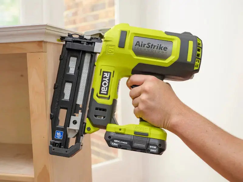 Open Box - RYOBI ONE+ 18V 16-Gauge Cordless AirStrike Finish Nailer (Tool Only) RYOBIBullseye Deals