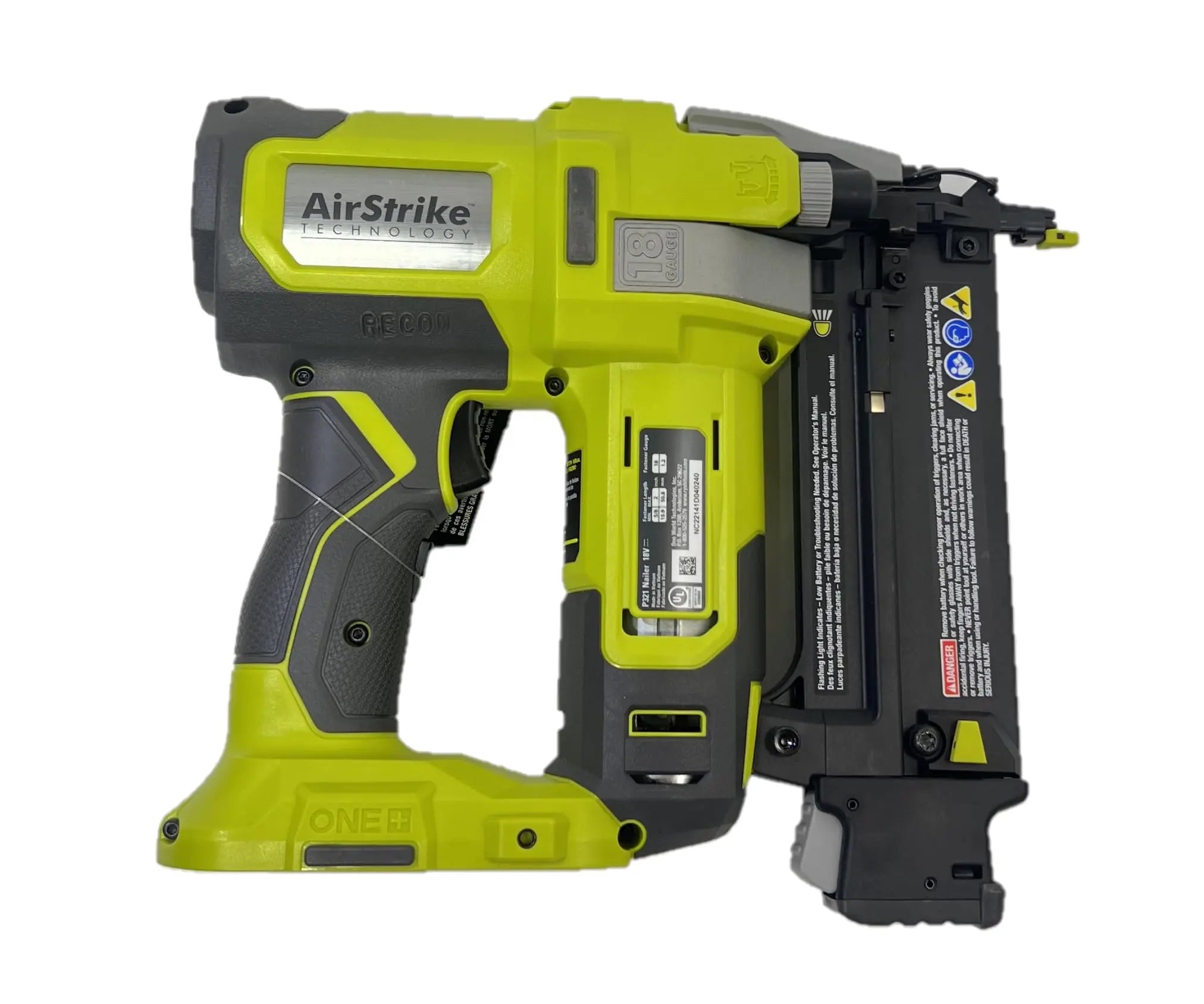 Open Box -  RYOBI ONE+ 18V 18-Gauge Cordless AirStrike Brad Nailer (Tool Only) RYOBIBullseye Deals