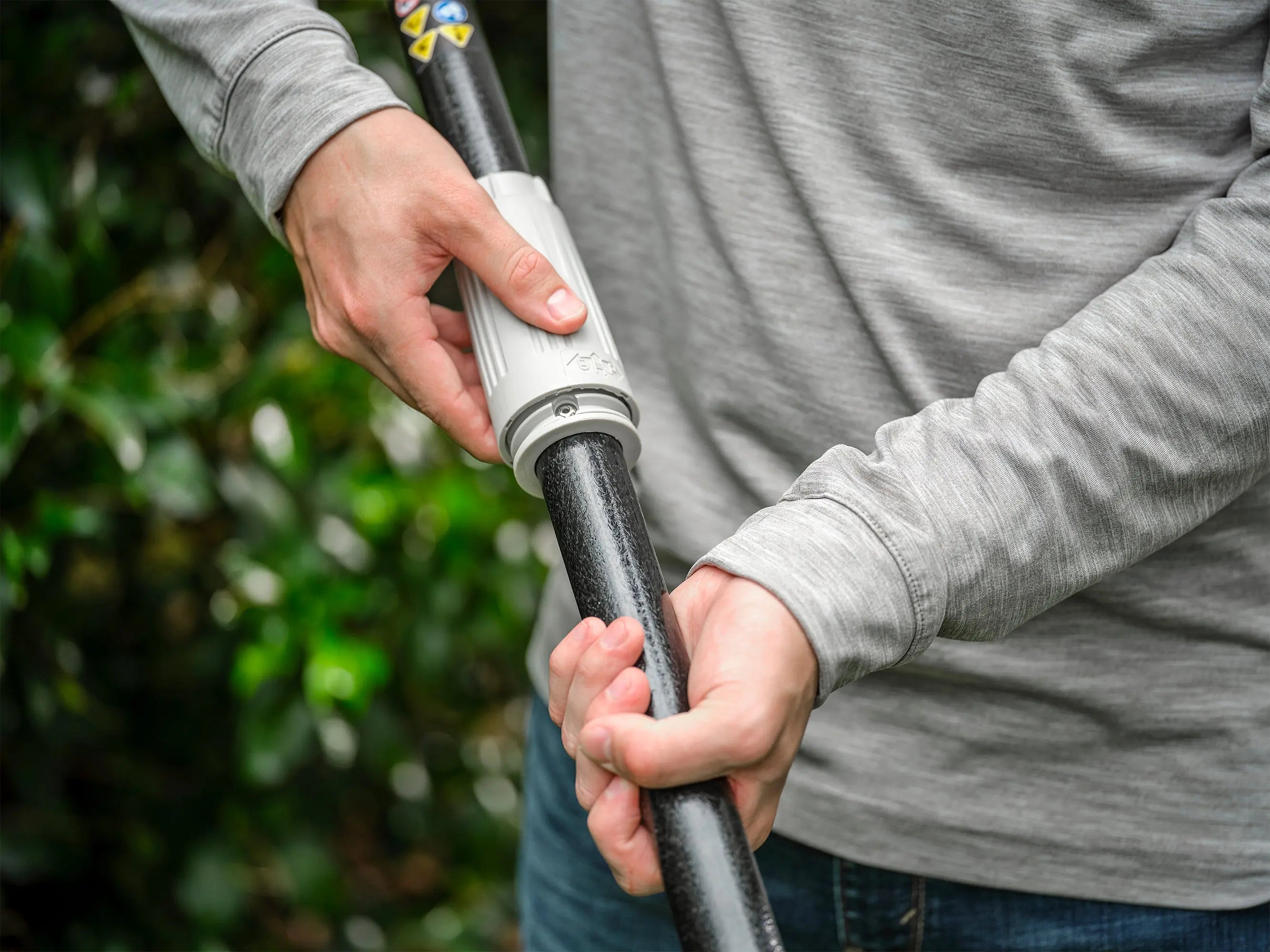 Open Box -  RYOBI ONE+ 18V 18in. Cordless Battery Pole Hedge Trimmer (Tool Only) RYOBI