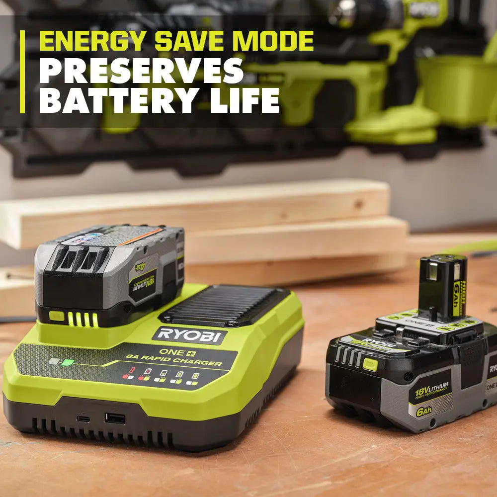Open Box -  RYOBI ONE+ 18V 8A Rapid Charger RYOBIBullseye Deals