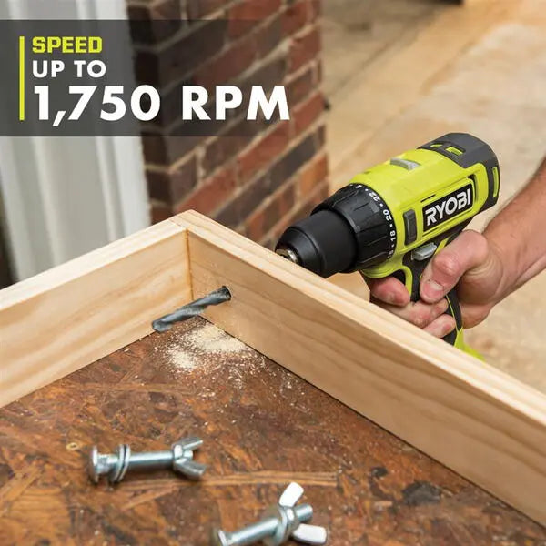 Open Box -  RYOBI ONE+ 18V Cordless 1/2 in. Drill/Driver Kit with (2) 1.5 Ah Batteries and Charger RYOBIBullseye Deals