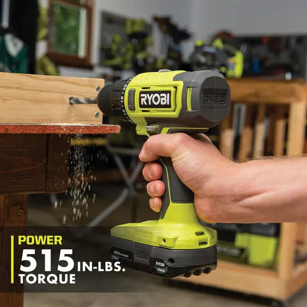Open Box -  RYOBI ONE+ 18V Cordless 1/2 in. Drill/Driver Kit with (2) 1.5 Ah Batteries and Charger RYOBIBullseye Deals