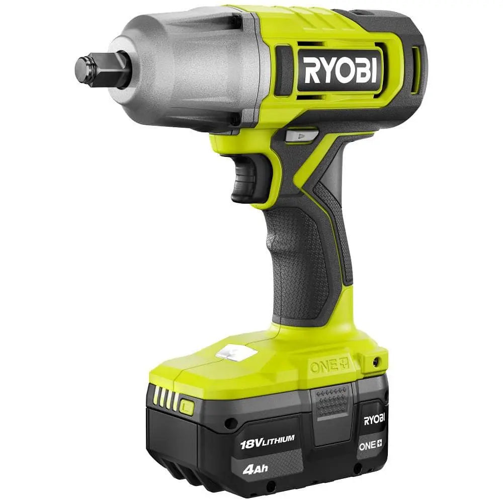 Open Box - RYOBI ONE+ 18V Cordless 1/2 in. Impact Wrench Kit with 4.0 Ah Battery and Charger RYOBIBullseye Deals