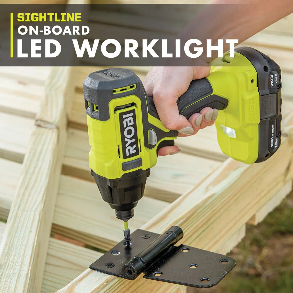 Open Box - RYOBI ONE+ 18V Cordless 1/4 in. Impact Driver Kit with (2) 1.5 Ah Batteries and Charger RYOBIBullseye Deals