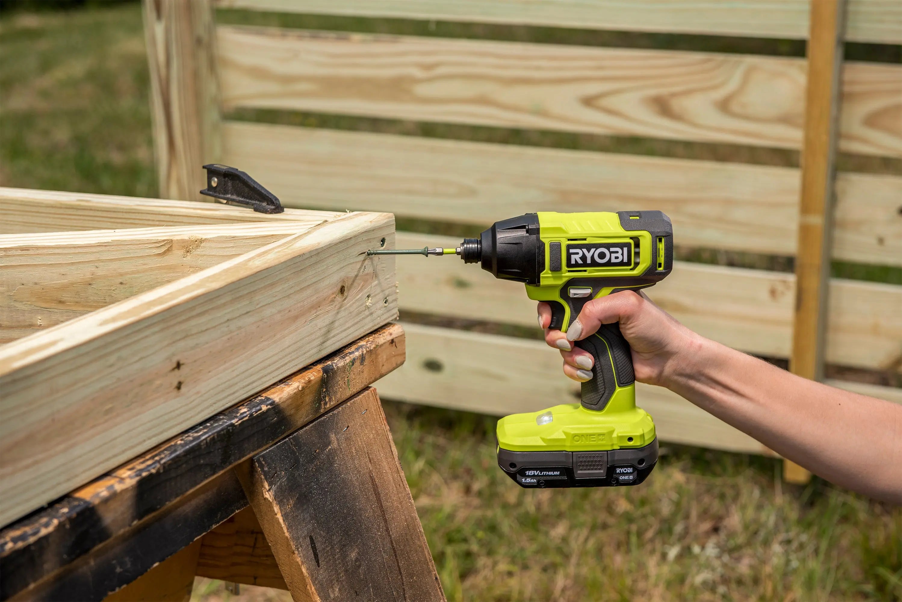 Open Box -  RYOBI ONE+ 18V Cordless 1/4 in. Impact Driver Kit with (2) 1.5 Ah Batteries and Charger RYOBIBullseye Deals