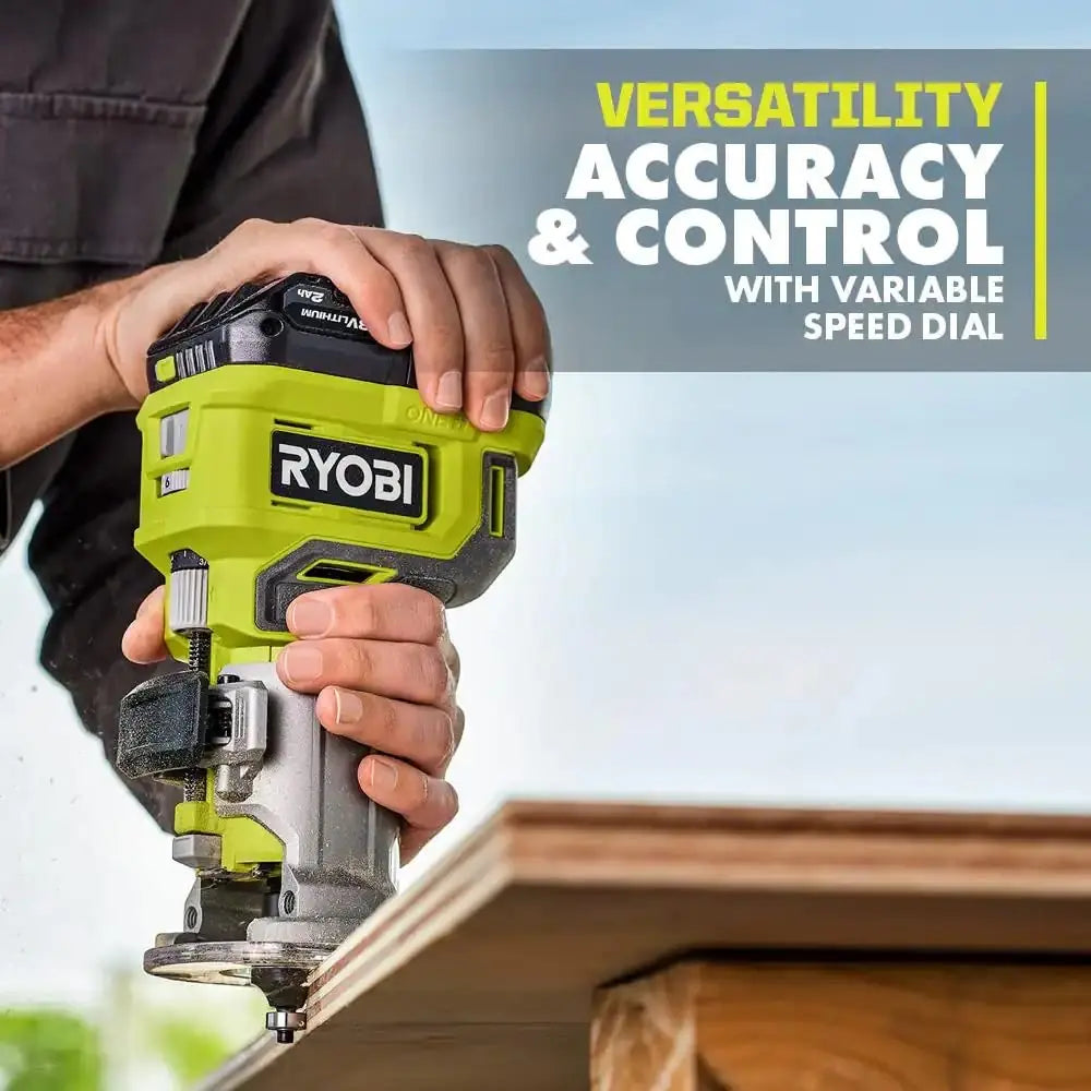 Open Box -  RYOBI ONE+ 18V Cordless Compact Fixed Base Router (Tool Only) RYOBIBullseye Deals