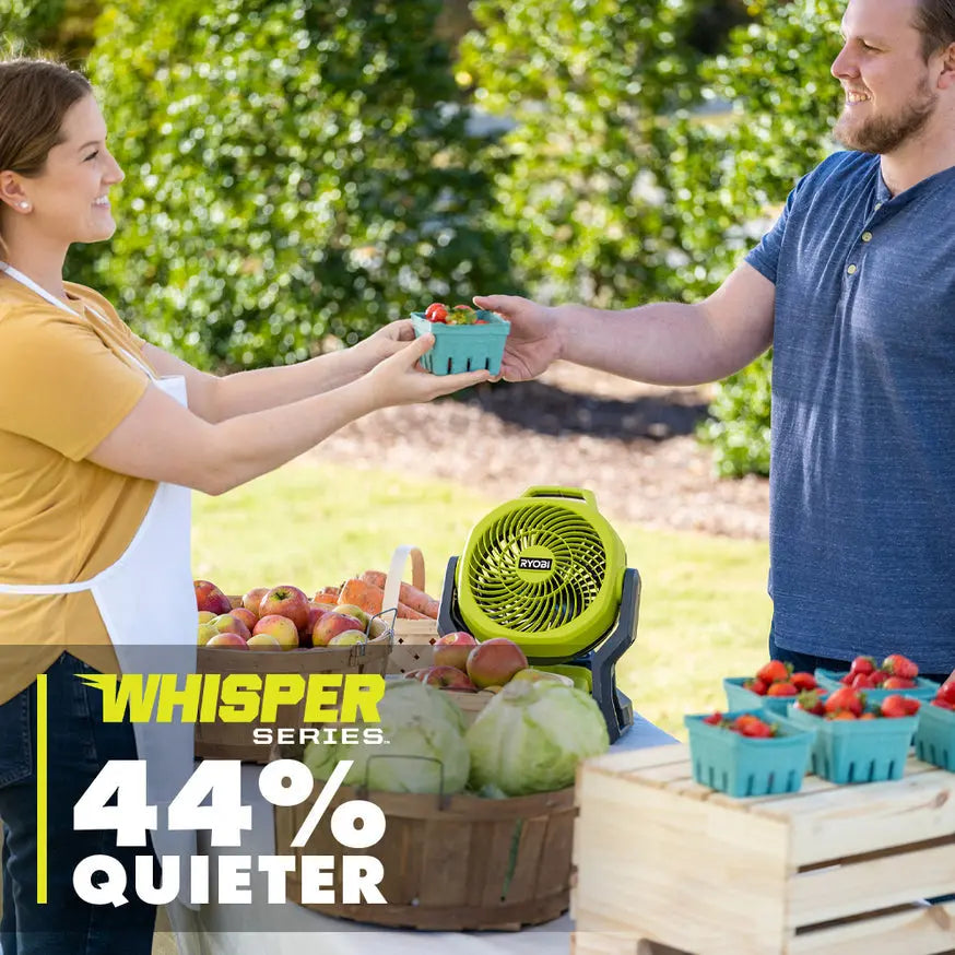 Open Box - RYOBI ONE+ 18V Cordless Hybrid WHISPER SERIES 7-1/2 in. Fan (Tool Only) RYOBIBullseye Deals