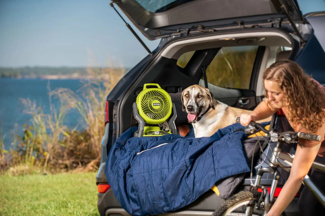 Open Box - RYOBI ONE+ 18V Cordless Hybrid WHISPER SERIES 7-1/2 in. Fan (Tool Only) RYOBIBullseye Deals