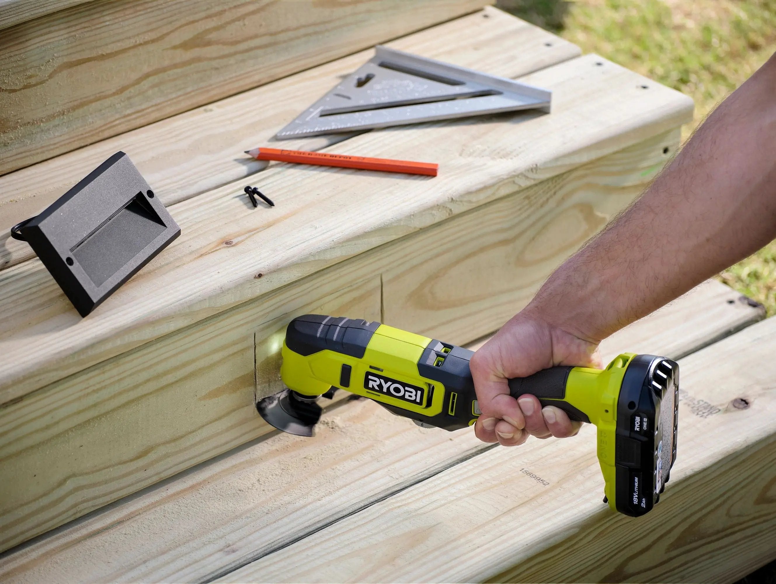 Open Box -  RYOBI ONE+ 18V Cordless Multi-Tool Kit with 2.0 Ah Battery and Charger RYOBIBullseye Deals