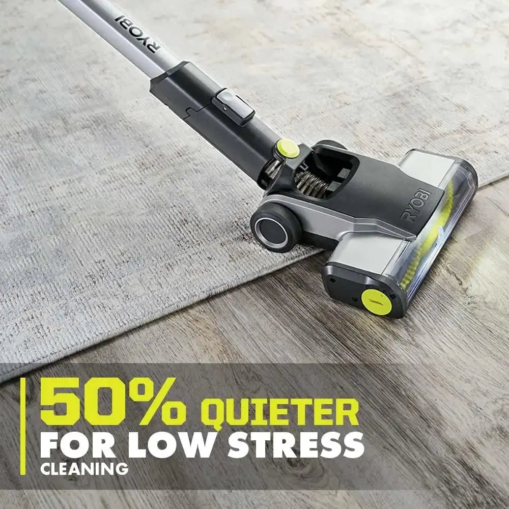 Open Box -  RYOBI ONE+ 18V Cordless Stick Vacuum Cleaner Kit with 4.0 Ah Battery and Charger RYOBIBullseye Deals
