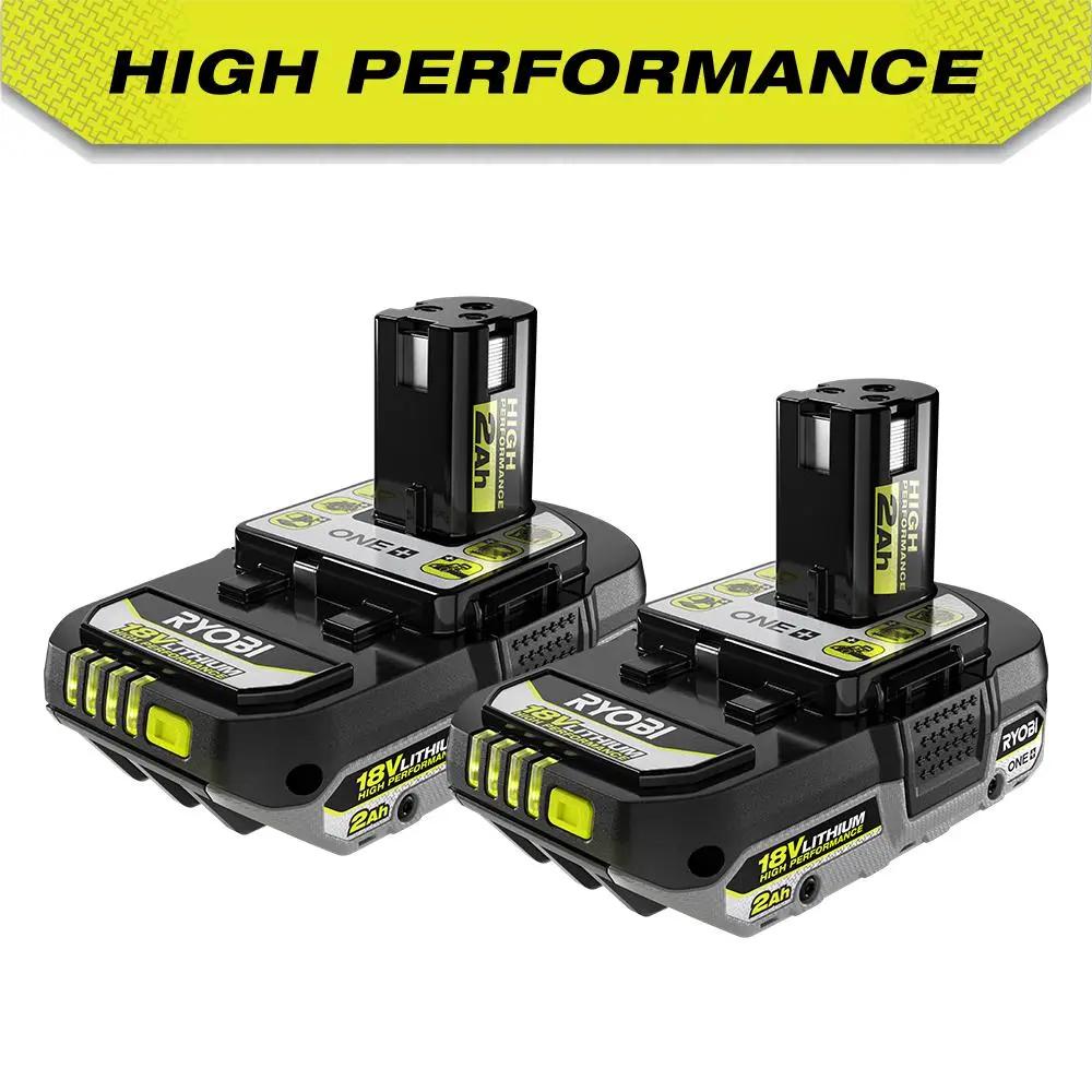Open Box -  RYOBI ONE+ 18V High Performance Lithium-Ion 2.0 Ah Compact Battery (2-Pack) RYOBIBullseye Deals