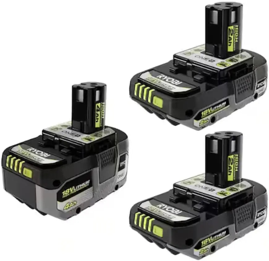 Open Box -  RYOBI ONE+ 18V Lithium-Ion 4.0 Ah HIGH PERFORMANCE Battery with (2) 2.0 Ah HIGH PERFORMANCE Batteries RYOBIBullseye Deals