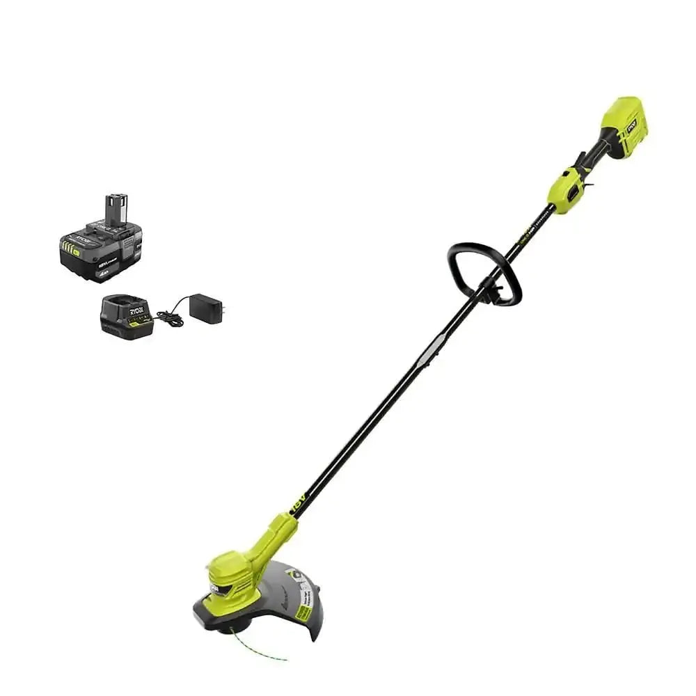 Open Box -  RYOBI ONE+ HP 18-Volt Brushless Lithium-Ion Cordless String Trimmer - 4.0 Ah Battery and Charger RYOBIBullseye Deals