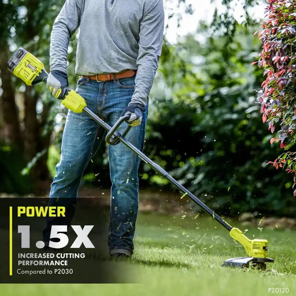 Open Box -  RYOBI ONE+ HP 18-Volt Brushless Lithium-Ion Cordless String Trimmer - 4.0 Ah Battery and Charger RYOBIBullseye Deals