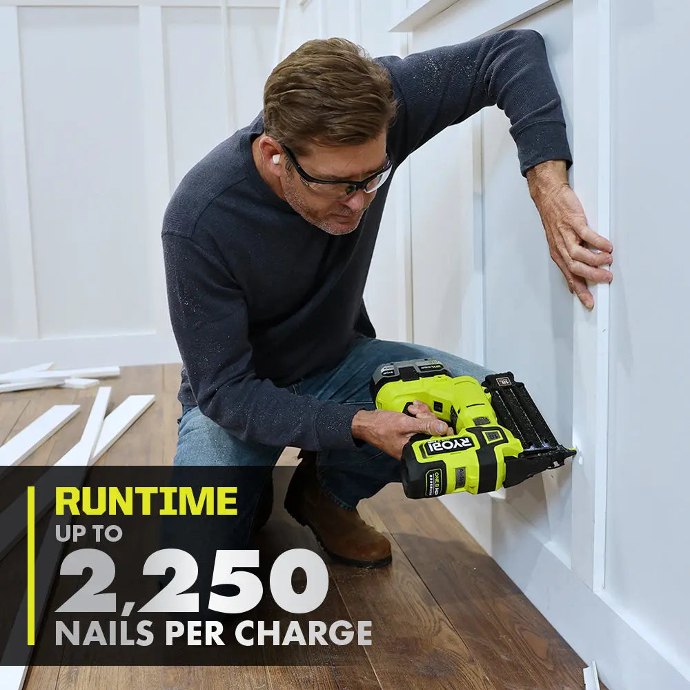 Open Box -  RYOBI ONE+ HP 18V 18-Gauge Brushless Cordless AirStrike Brad Nailer (Tool Only) RYOBIBullseye Deals