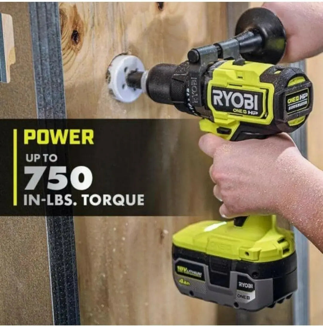 Open Box -  RYOBI ONE+ HP 18V Brushless Cordless 1/2 in. Hammer Drill (Tool Only) RYOBIBullseye Deals