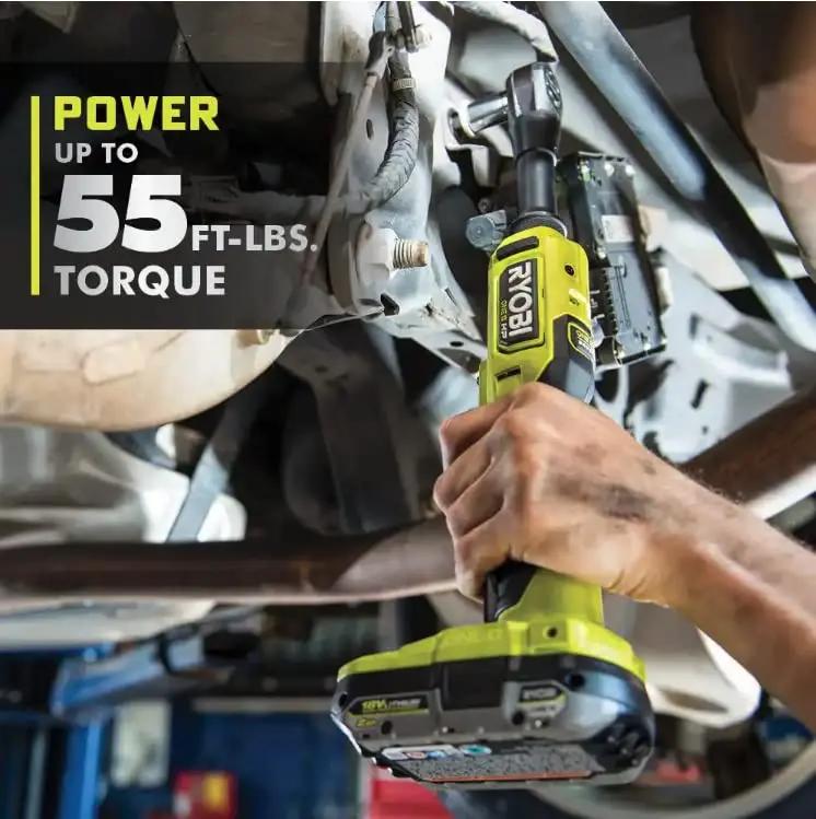 Open Box -  RYOBI ONE+ HP 18V Brushless Cordless 3/8 in. Extended Reach Ratchet (Tool Only) RYOBIBullseye Deals