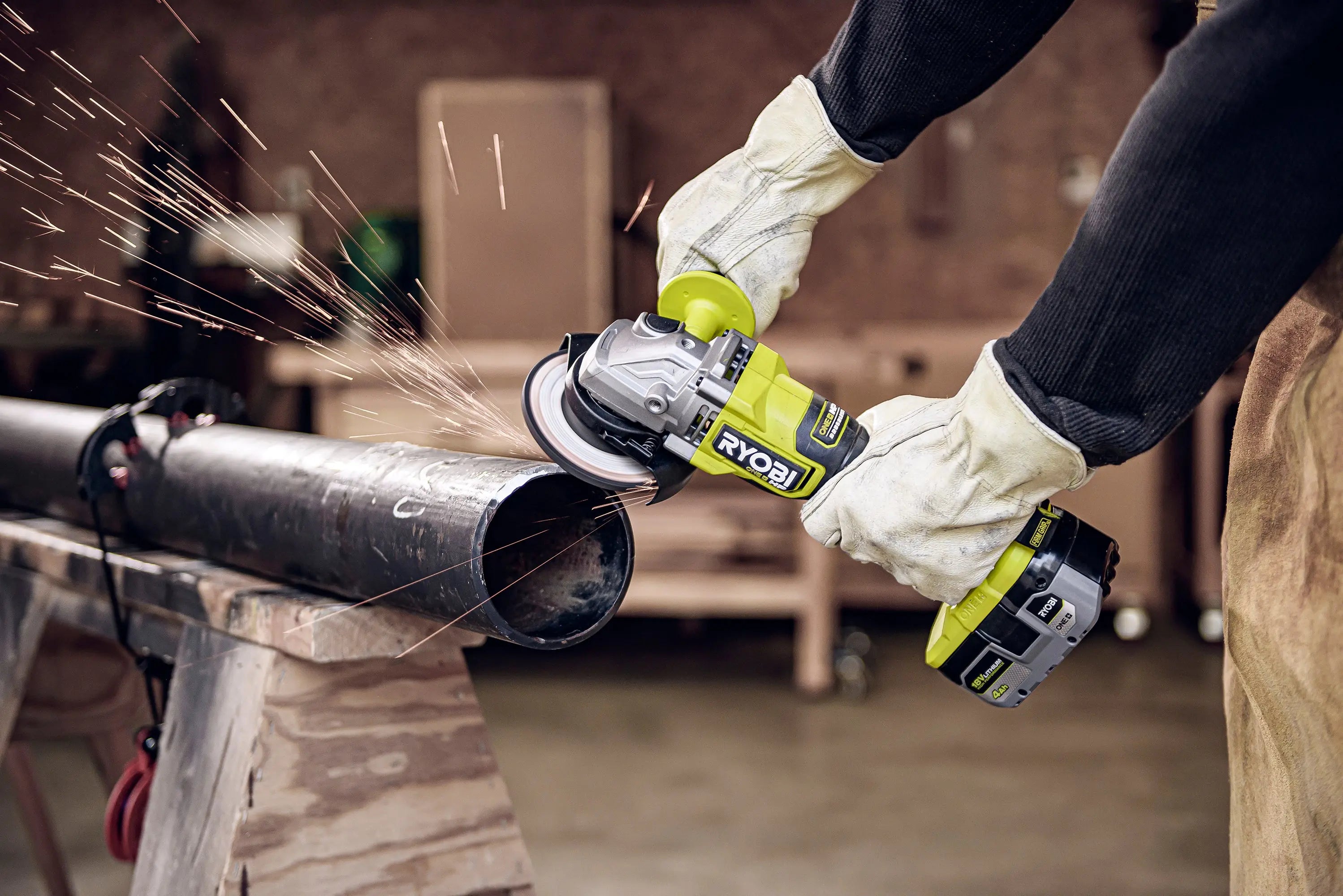 Open Box -  RYOBI ONE+ HP 18V Brushless Cordless 4-1/2 in. Angle Grinder (Tool Only) RYOBIBullseye Deals